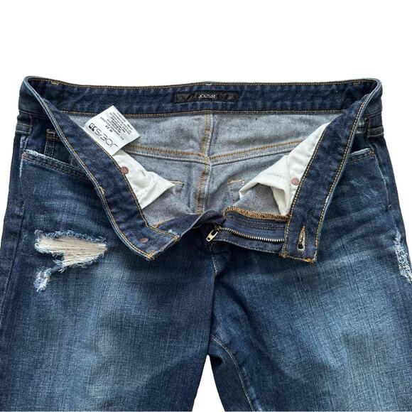 Joe's Jeans Distressed Blue Cropped Jeans - Picture 4 of 12